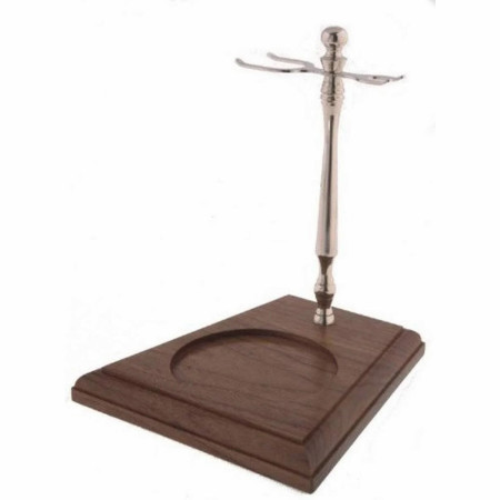 Product image 1 for Col. Conk Chrome & Wood Stand