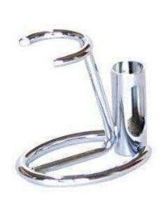 Product image 1 for Omega 27mm Chrome Shaving Brush and Razor Stand