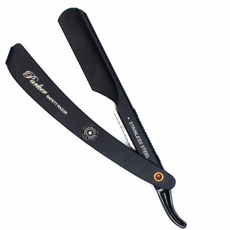 Product image 2 for Parker PTABK Stainless Steel Adjustable Straight Razor, Black