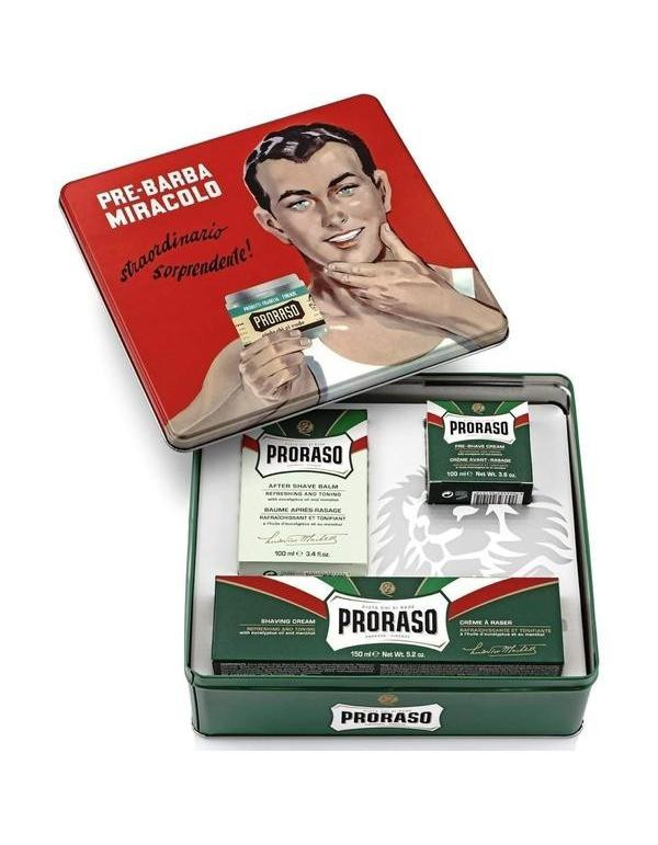 Product image 1 for Proraso Vintage Gino Tin: Refresh Shaving Kit