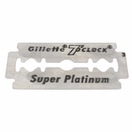 Product image 1 for Gillette 7 O'Clock Super Platinum Double Edge Razor Blades, Black