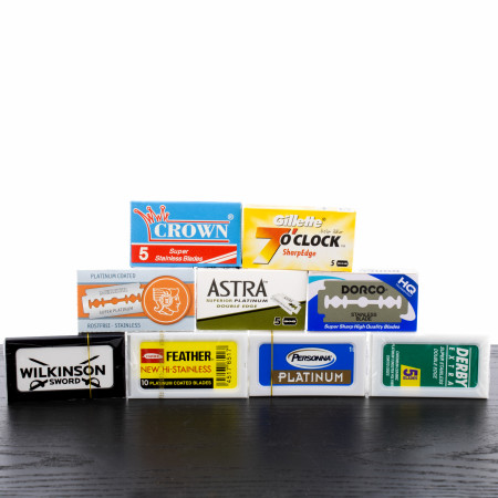 WCS Extended Double Edge Razor Blade Sampler, 65-Pack Bundle