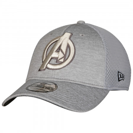 Avengers A Symbol Grey Shadow Tech New Era 39Thirty Fitted Hat