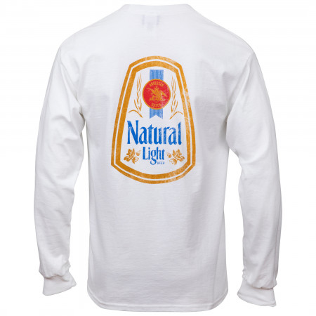 Natural Light Long Sleeve Front and Back Print Shirt - WearYourBeer