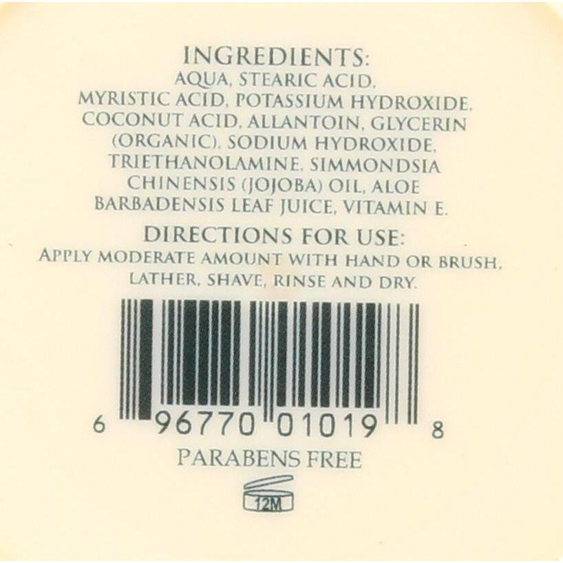 Product image 2 for Taylor of Old Bond Street Shaving Cream Bowl, Organic, 150g