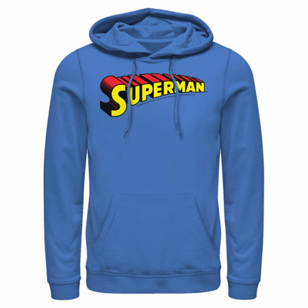 Pull à Capuche Jerzees Superman - Bleu - Homme S - Logo