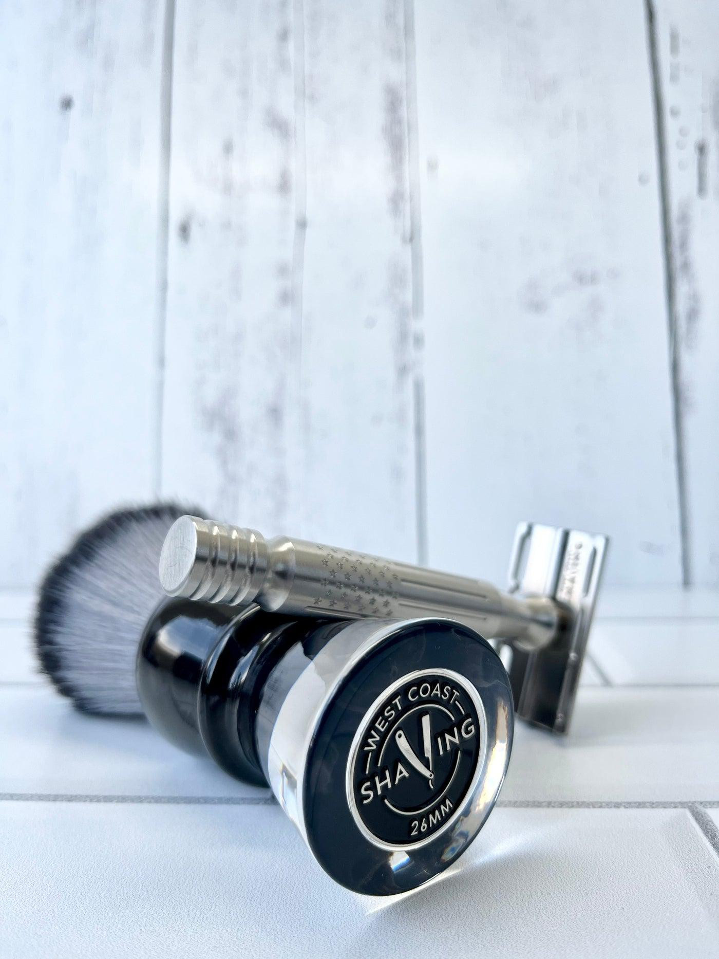 Product image 1 for WCS Clear Smoke Shaving Brush, Burlwood