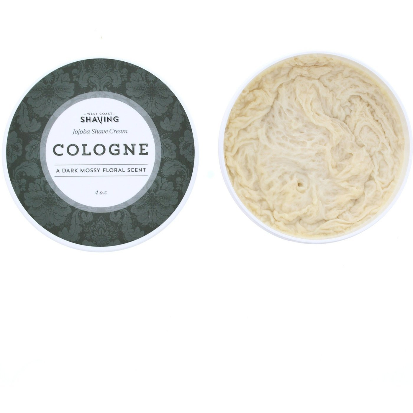 Product image 2 for WCS Jojoba Shaving Cream, Cologne, 4 oz