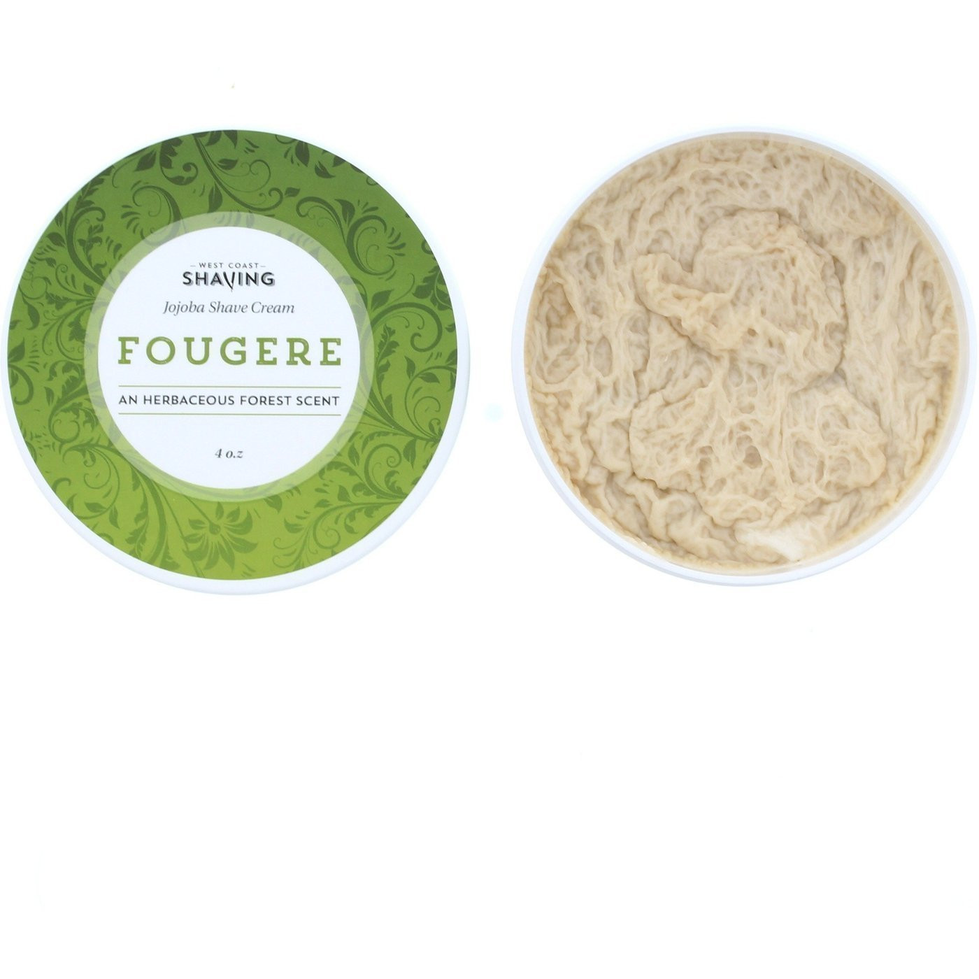 Product image 2 for WCS Jojoba Shaving Cream, Fougere, 4 oz