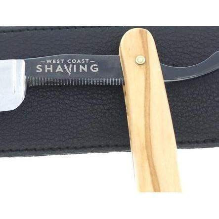 Product image 2 for WCS Olive Wood Straight Razor, 5/8 Carbon Steel