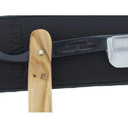 Product image 3 for WCS Olive Wood Straight Razor, 5/8 Carbon Steel