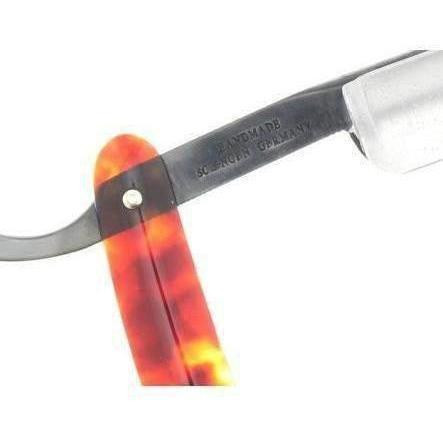 Product image 3 for WCS Red Tortoise Shell Straight Razor, 5/8 Carbon Steel