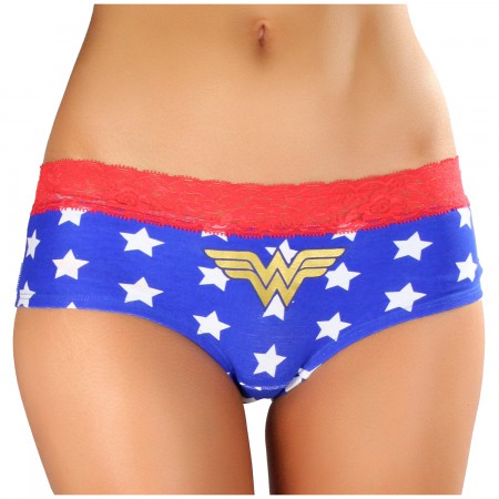 Vêtements Pour Femme Noël * Wonder Woman Knickers Culotte étoiles Rouges Femme M - Foto 6