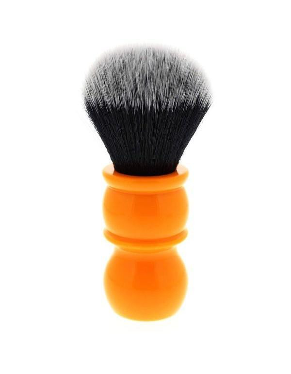 Product image 1 for Yaqi R1710 Butterscotch Orange Tuxedo Synthetic Shaving Brush