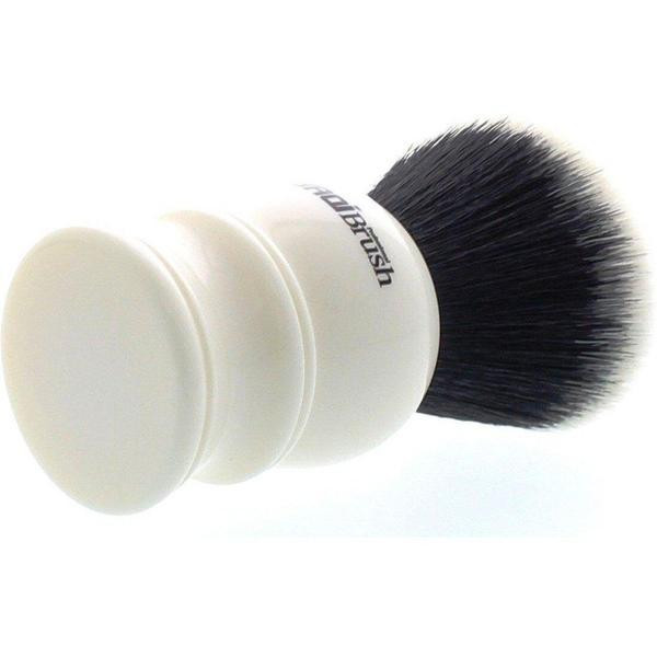 Product image 1 for Yaqi White Handle Synthetic Shaving Brushes, Tuxedo Knot
