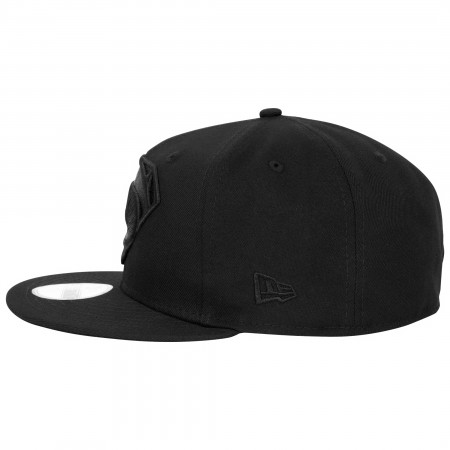Superman Gold Logo Black Colorway New Era 59Fifty Fitted Hat Black | UK