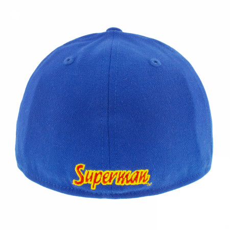 Casquette Snapback New Era 9FIFTY Superman DC Comics - Logo Multicolore Sur Fond Bleu Sombre - Taille Unique Adulte - Coton