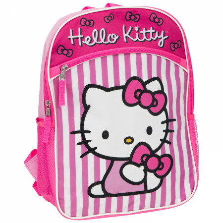 100 pocket backpack hello kitty Hello Kitty Bows and Stripes 16
