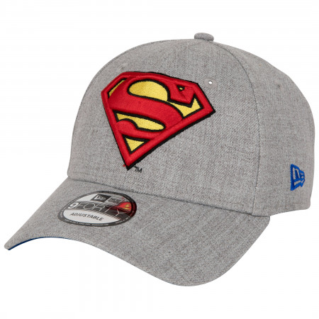 Cappello New Era 39Thirty Superman Silver Logo – Fitted Nero, Elasticizzato, Leggero E Traspirante