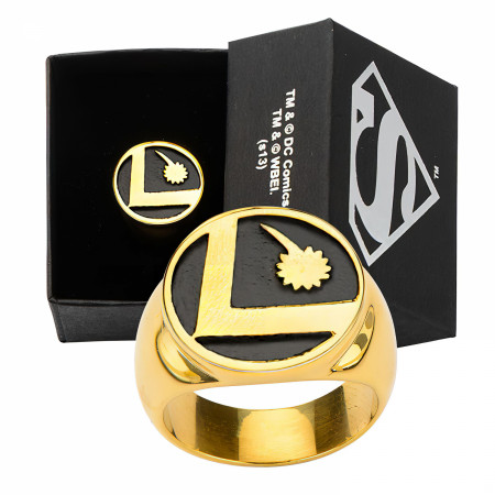 Product image 2 for DC Legion Of Superheroes Logo Stainless Steel Ring