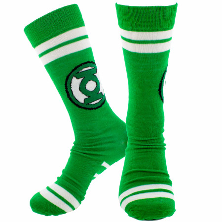 Green Lantern Symbol Green Socks - SuperHeroStuff