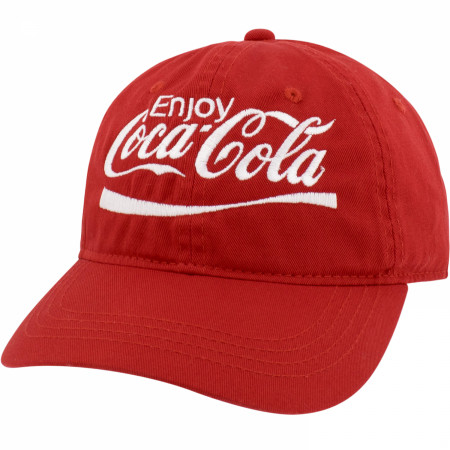 Coca-Cola Embroidered Logo Red Adjustable Hat - WearYourBeer display picture 3