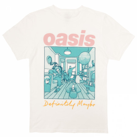 Oasis Definitely Maybe AAA Setlist Front and Back Print T-Shirt