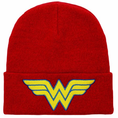 Wonder Woman Symbol Beanie & Scarf Combo - SuperHeroStuff display picture 2