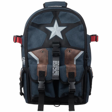 captain america leather backpack Loungefly and top zip closure CAP said "I can carry