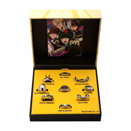 Product image 1 for My Hero Academia 9-Piece Rings Set