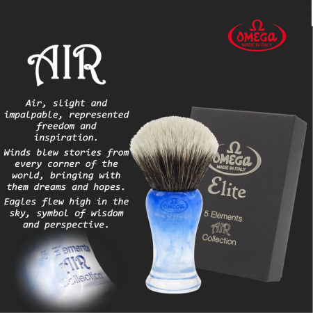 Product image 7 for Omega Elements Elite Synthetic Shaving Brush Collection