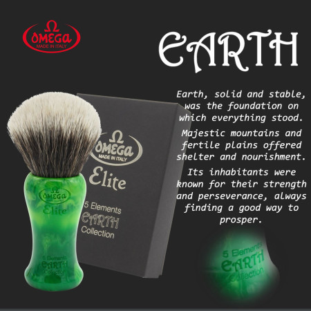 Product image 8 for Omega Elements Elite Synthetic Shaving Brush Collection