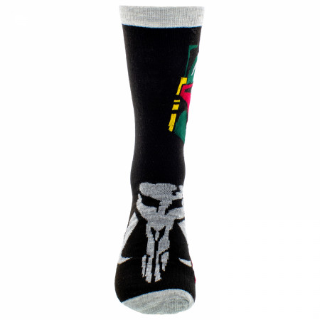 Product image 3 for Star Wars Boba Fett Bounty Hunter Crew Socks