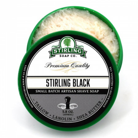 Product image 1 for Stirling Soap Company Shave Soap, Sterling Black